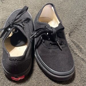 Vans Kids Black Moccasins